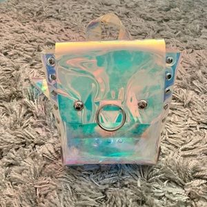 Iridescent Mini Backpack